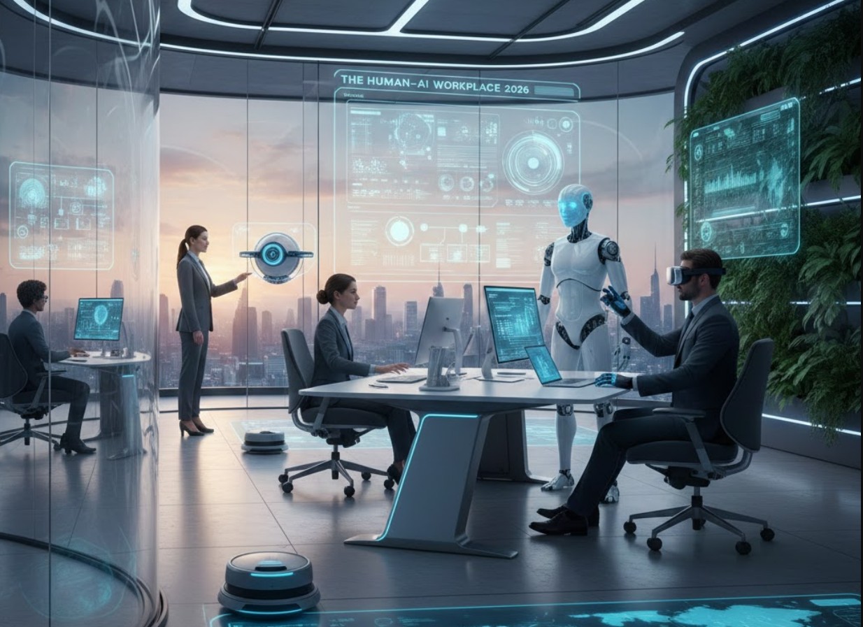 The Human–AI Workplace in 2026: How Automation and Intelligent Agents Are Redefining Jobs