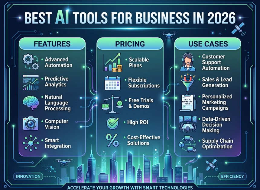Best AI Tools for Business in 2026: Features, Pricing & Use Cases