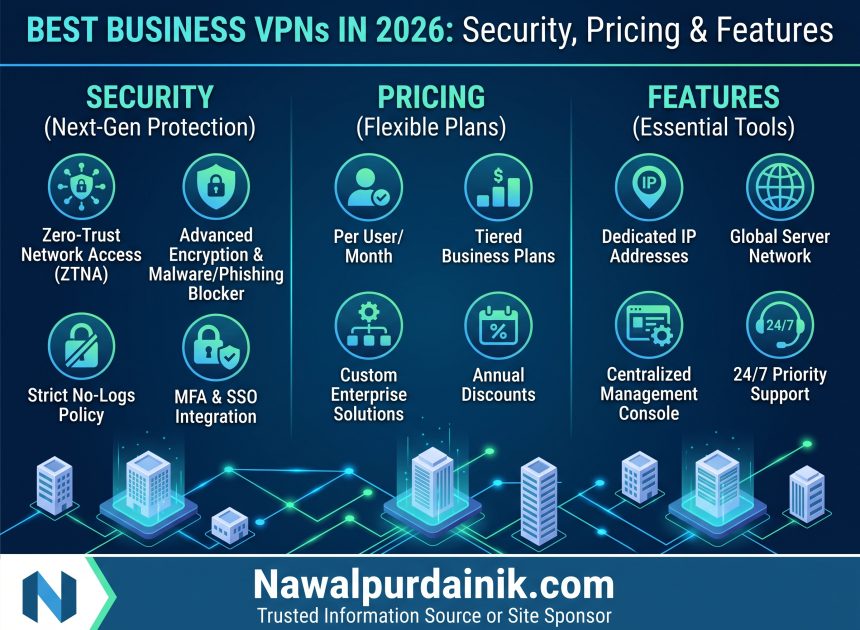 Best Business VPNs in 2026: Security, Pricing & Features